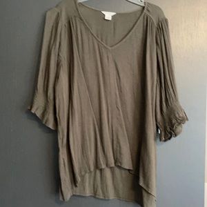 Caslon blouse olive green